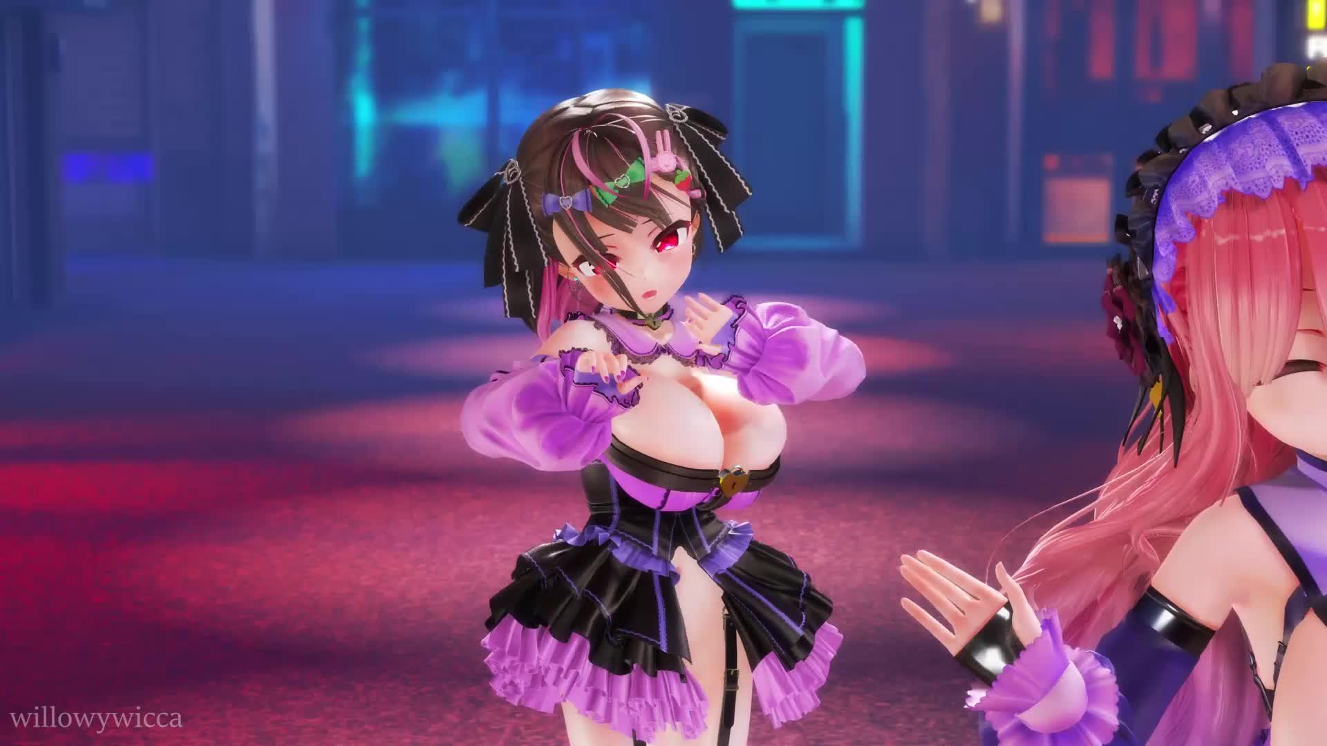 [MMD] 愛包ダンスホール - メグミリア・ランソープ & 蜜紬希【284M】